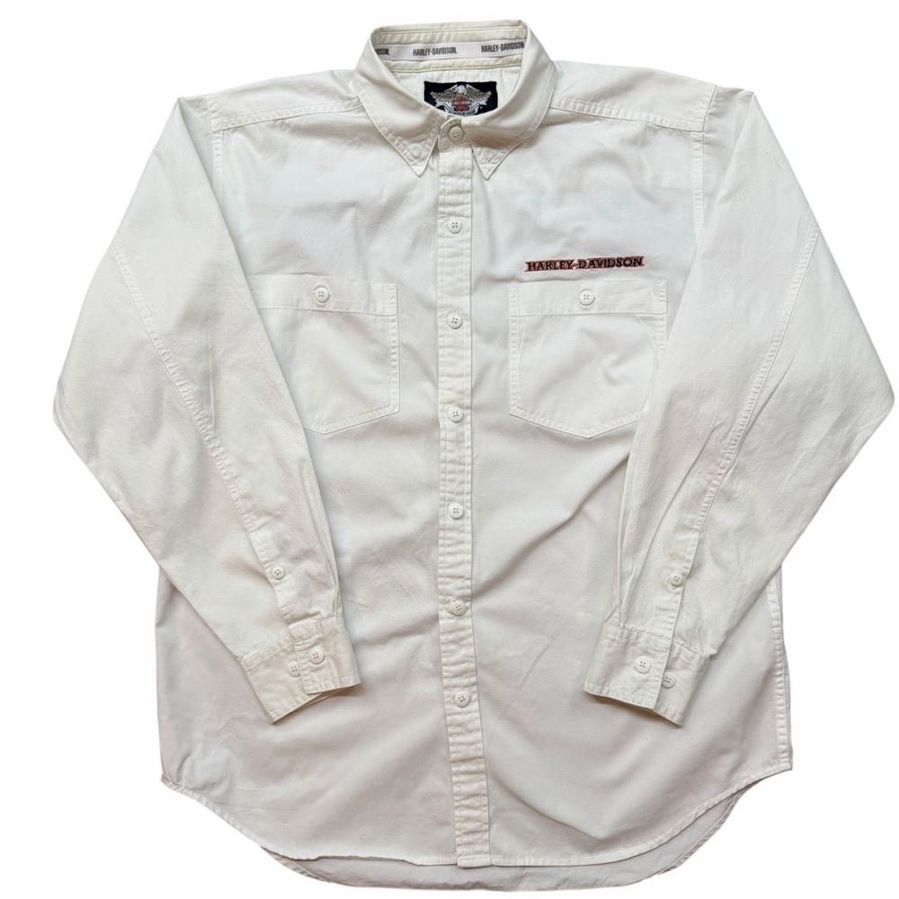 Harley-Davidson Classic‎ White Button Down Shirt
